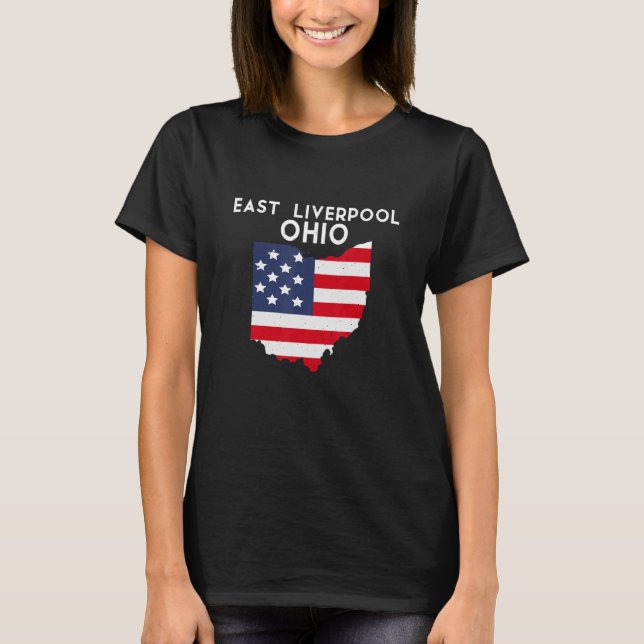 East Liverpool Ohio USA Staat America Travel Ohioa T-Shirt (Vorderseite)