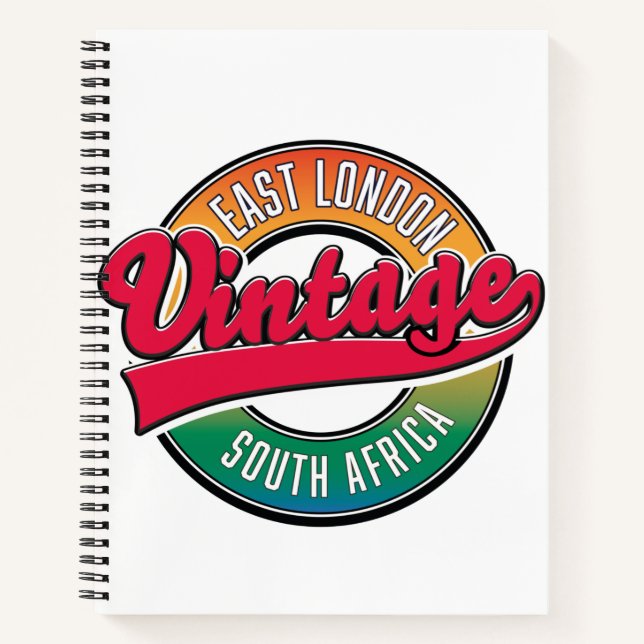 East London South Africa Logo Notizbuch (Vorderseite)