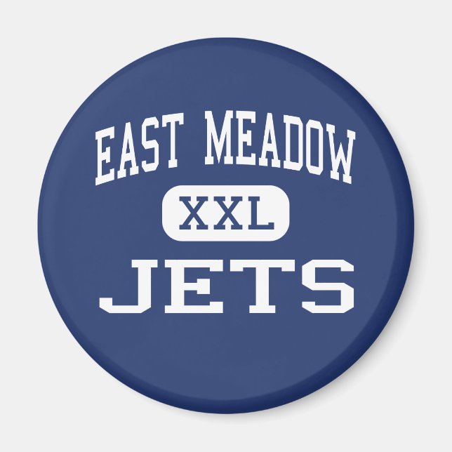 East Meadow - Jets - High - East Meadow New York Magnet (Vorne)