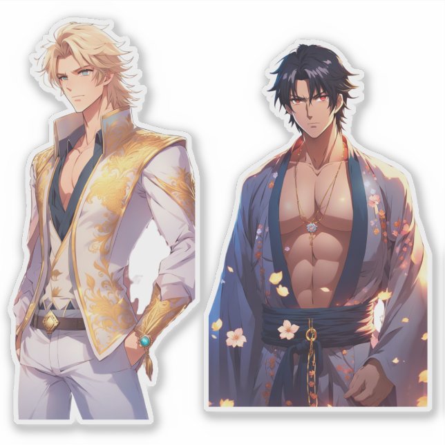 East Meets West Husbando Sticker Pack | Anime Fant (Vorderseite)