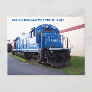 East Penn Railroad Lokomotive #3153 Postkarte