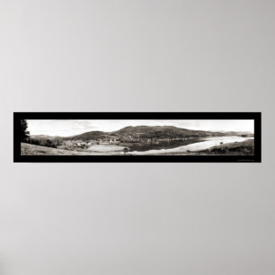 East Pittsford VT Dam Foto 1913 Poster