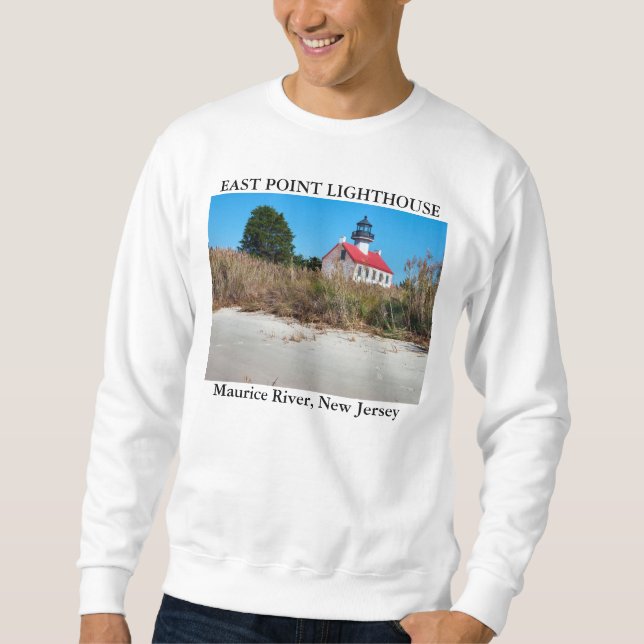 East Point Lighthouse, Maurice River New Jersey Sweatshirt (Vorderseite)
