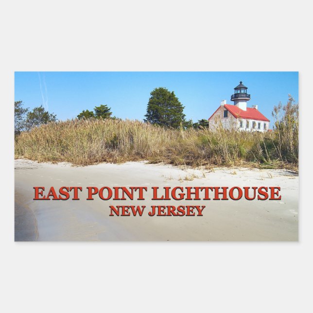 East Point Lighthouse, New Jersey Stickers (Vorderseite)