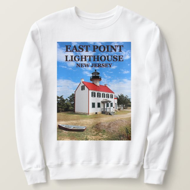 East Point Lighthouse, New Jersey Sweatshirt (Design vorne)