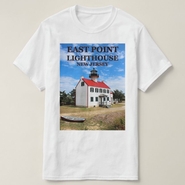 East Point Lighthouse, New Jersey T - Shirt (Design vorne)