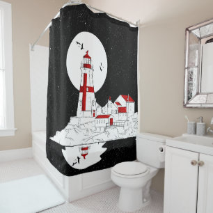 East Quoddy Head Lighthouse Wohnung Duschvorhang