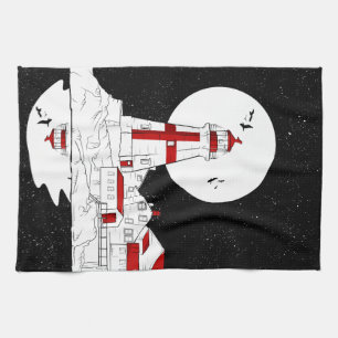 East Quoddy Head Lighthouse Wohnung Geschirrtuch