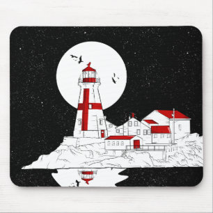 East Quoddy Head Lighthouse Wohnung Mousepad