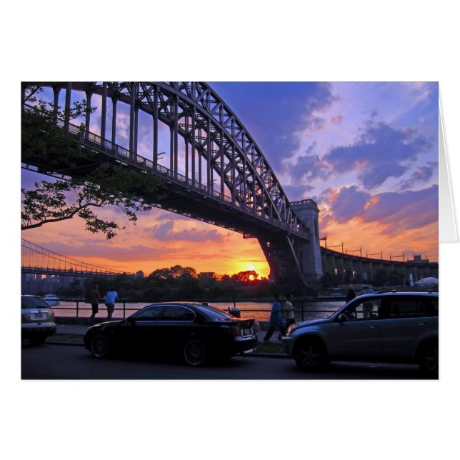 East River Sunset 12x18 (Vorderseite (Horizontal))
