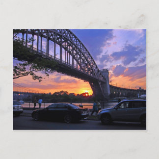 East River Sunset Postkarte