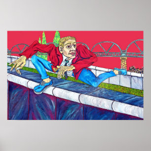 East Side Gallery, Berliner Mauer, Escape Climb Poster