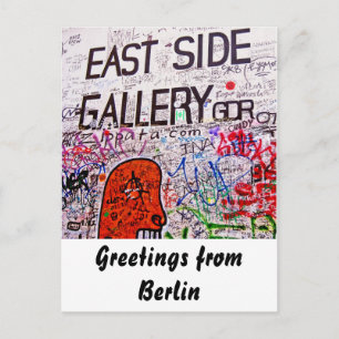 East Side Gallery, Berliner Mauer, Graffiti Postkarte