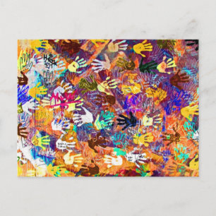 East Side Gallery, Berliner Mauer, Hände (2) Postkarte