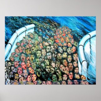 East Side Gallery, Berliner Mauer, Mass Escape Poster
