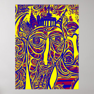 East Side Gallery, Berliner Mauer, Moderne Kunst ( Poster
