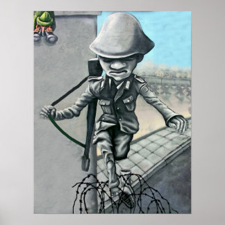 East Side Gallery, Berliner Mauer, Sentry on Wall Poster