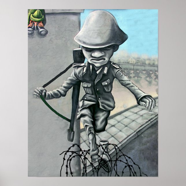 East Side Gallery, Berliner Mauer, Sentry on Wall  Poster (Vorne)