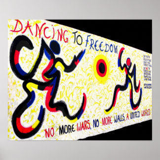 East Side Gallery, Berliner Mauer, Tanzfreiheit Poster