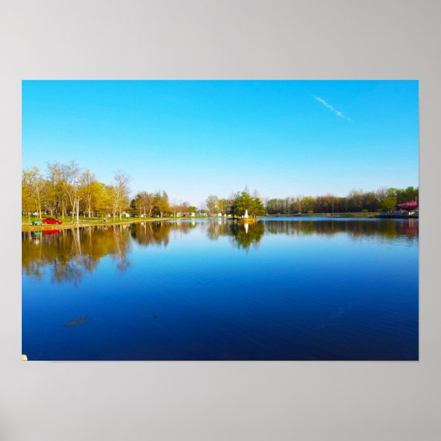 East Side Lake Reflection Poster (Vorne)