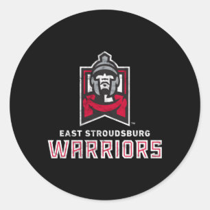 East Stroudsburg Esu Warriors Large Runder Aufkleber