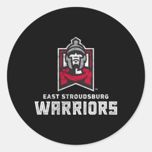 East Stroudsburg Esu Warriors Large Runder Aufkleber