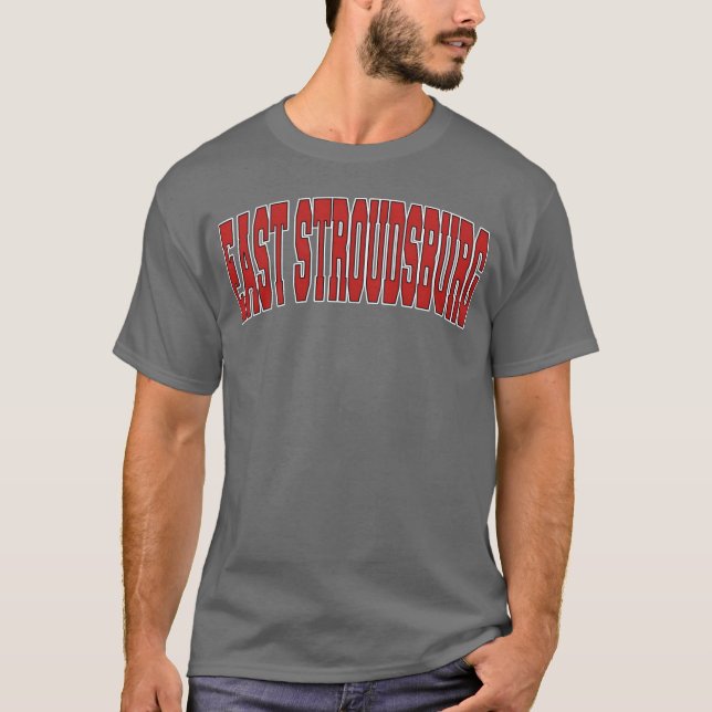 East Stroudsburg Pa Pennsylvania Varsity Style Usa T-Shirt (Vorderseite)
