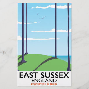 East Sussex, England, Poster Briefpapier