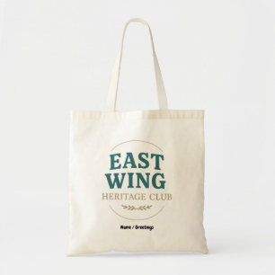 East Wing Heritage Club — Vintage Retro Emblem  Tragetasche