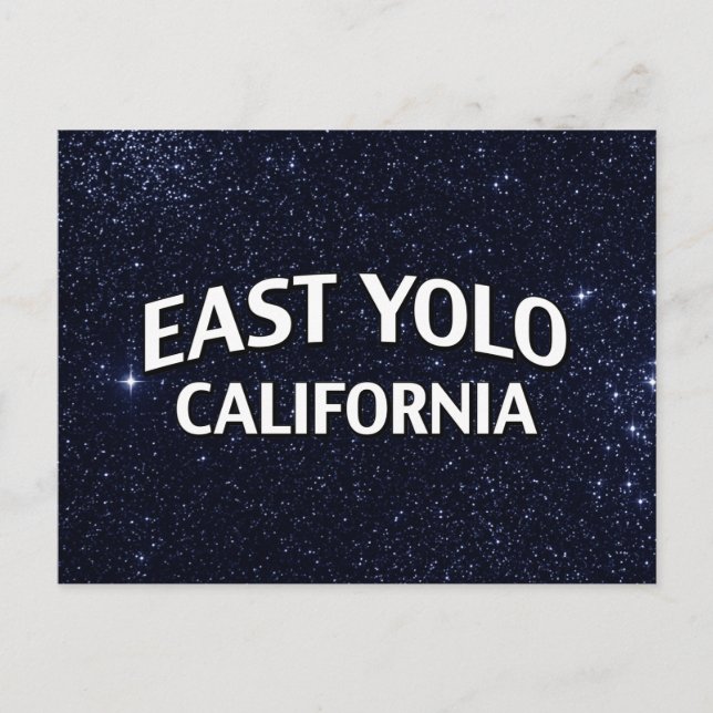 East Yolo California Postkarte (Vorderseite)