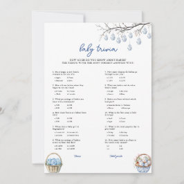 Easter Baby Trivia Baby Showkarte Feiertagskarte