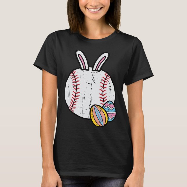 Easter Baseball Bunny Sports Men Boys Kids Toddler T-Shirt (Vorderseite)