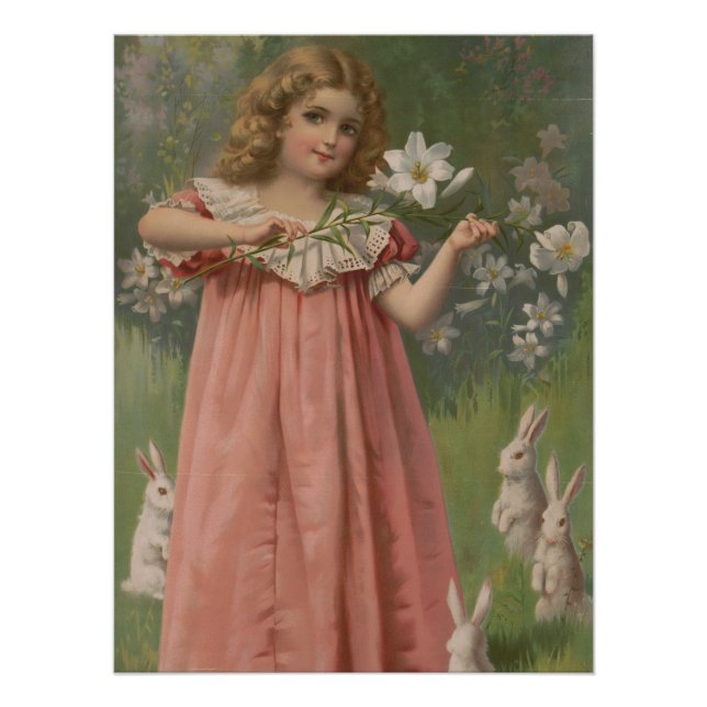 Easter Beauties, Vintage Illustration, 1898 Poster (Vorderseite)
