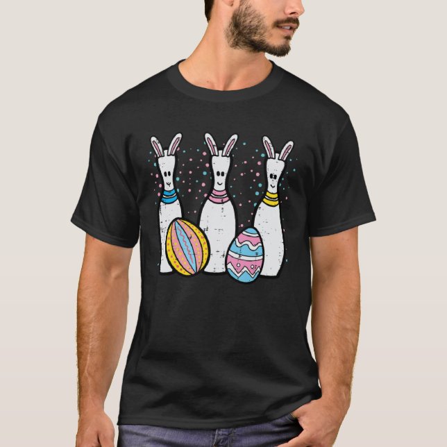 Easter Bowling Egg Hunting  Bowler Men Women Kids  T-Shirt (Vorderseite)