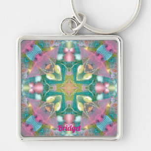 EASTER BRIDGET ~ Religious Cross ~ Personalisiert Schlüsselanhänger