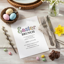 Easter Brunch Invitation | Modern Elegant Spring Einladung