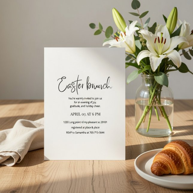 Easter Brunch Invitation | Modern Elegant Spring  Einladung (Von Creator hochgeladen)