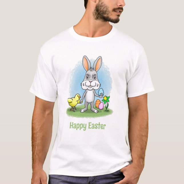 Easter bunny and the Chicken T-Shirt (Vorderseite)