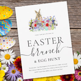 Easter Bunny and Wildflowers Egg Hunt and Brunch Einladung