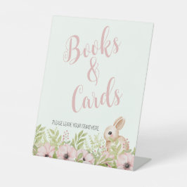 Easter Bunny Baby Duschbücher & Karten Unterschrei Sockelschild