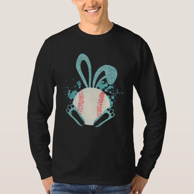 Easter Bunny Baseball Fan Easter Friend Bunny East T-Shirt (Vorderseite)