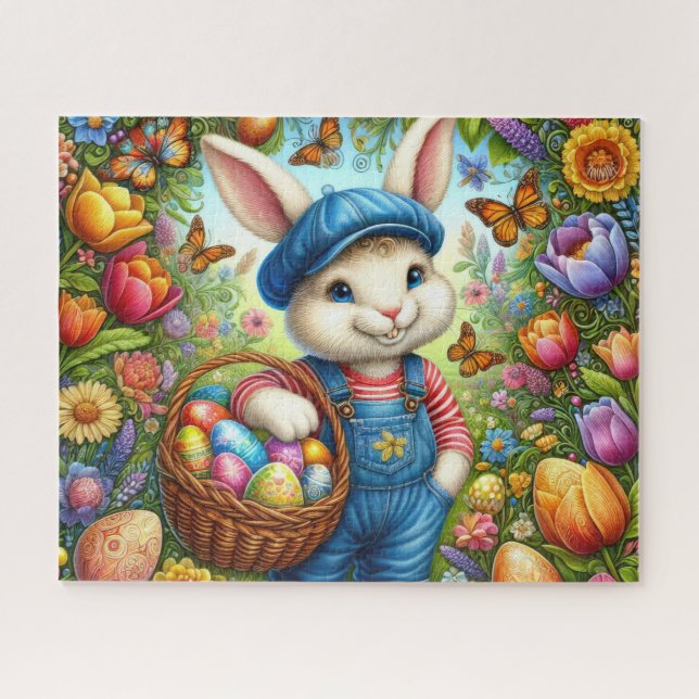 Easter Bunny Boy Puzzle (Horizontal)