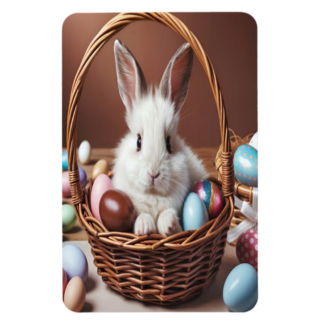 Easter Bunny Chocolate Egg Magnet (Vertikal)