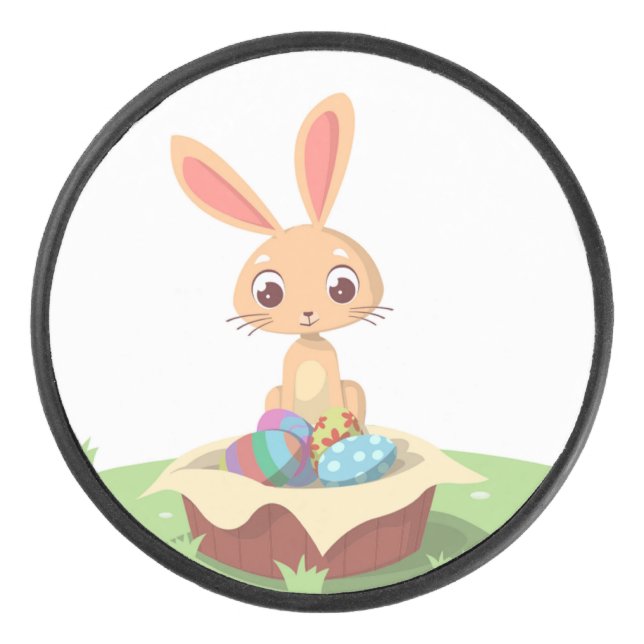 EASTER BUNNY EISHOCKEY PUCK (Vorderseite)