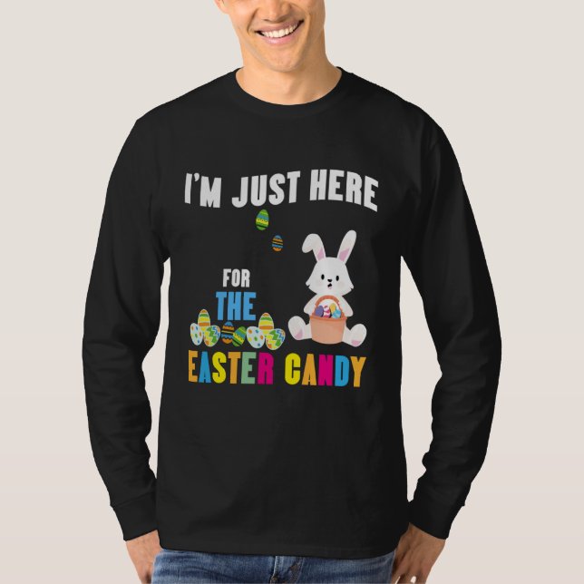 Easter Bunny I m Just Here For Easter Candy Kids B T-Shirt (Vorderseite)