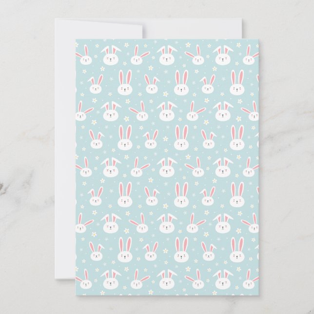 Easter Bunny Invitation Card Einladung (Vorderseite)