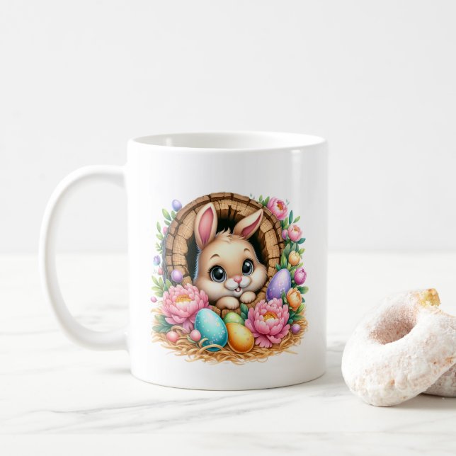 Easter Bunny  Kaffeetasse (Mit Donut)