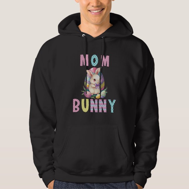 Easter Bunny Mom Bunny Easter Mother Bunny Rabbits Hoodie (Vorderseite)