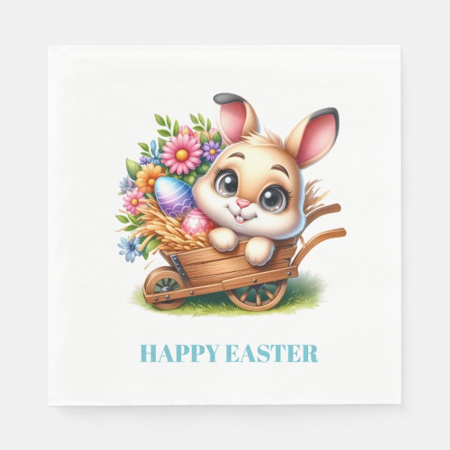 Easter Bunny Paper Napkins Serviette (Vorderseite)