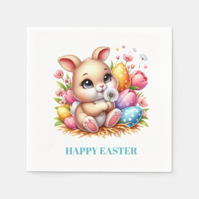Easter Bunny Paper Napkins Serviette (Vorderseite)